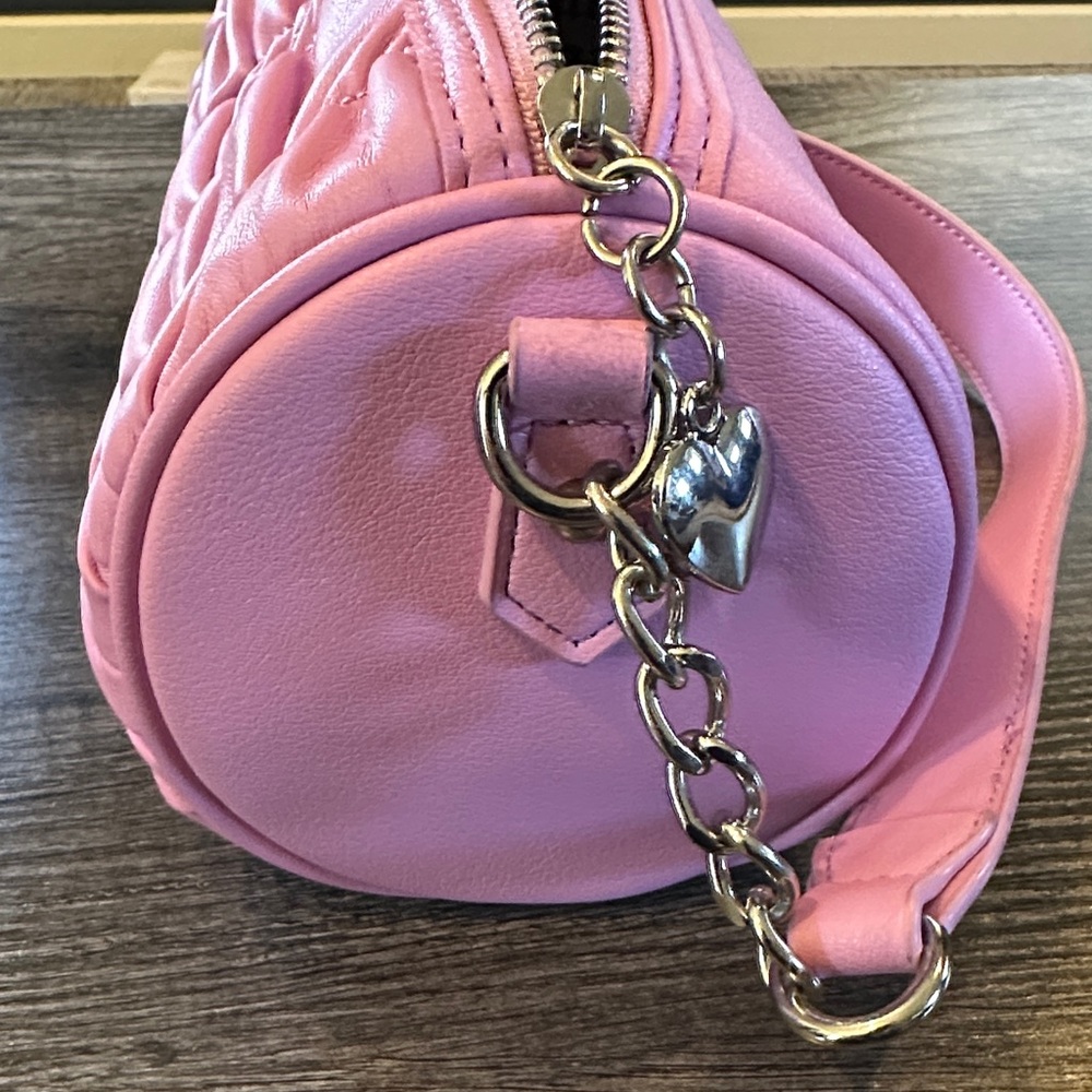 💅🏻💓NWOT Iconic 2000's Juicy Couture Pink Ruched Hand Bag - Picture 6 of 6